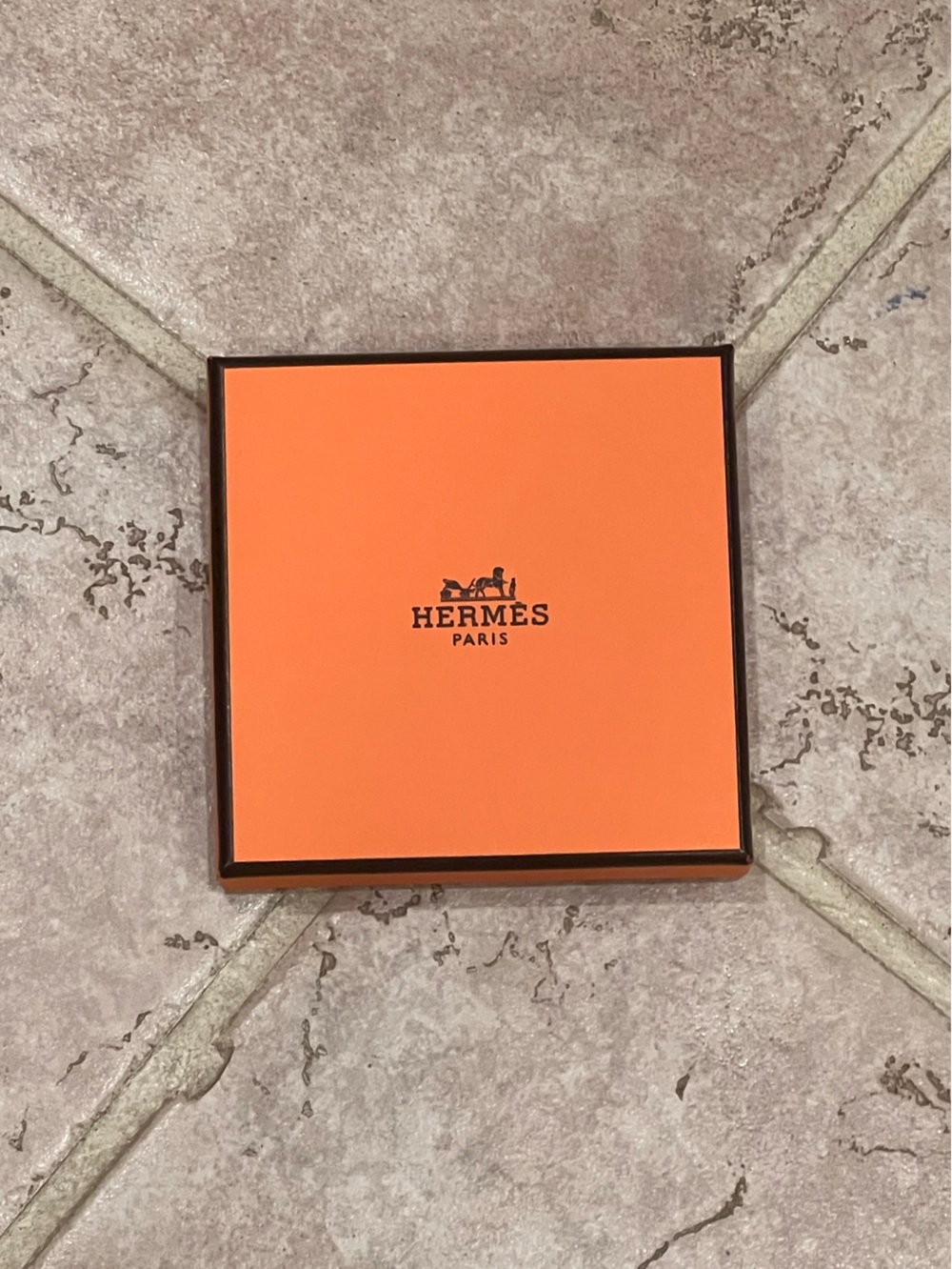 Hermes Orange Bracelet Box (empty)